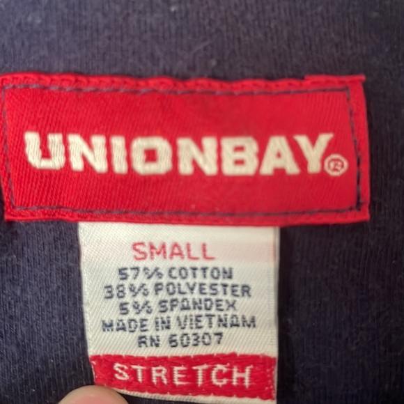 UNIONBAY, Small, navy blue tank top with stripes - Picture 2 of 3